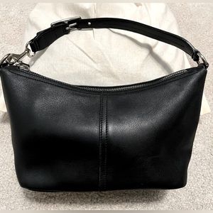 Coach Black Leather Shoulder Bag